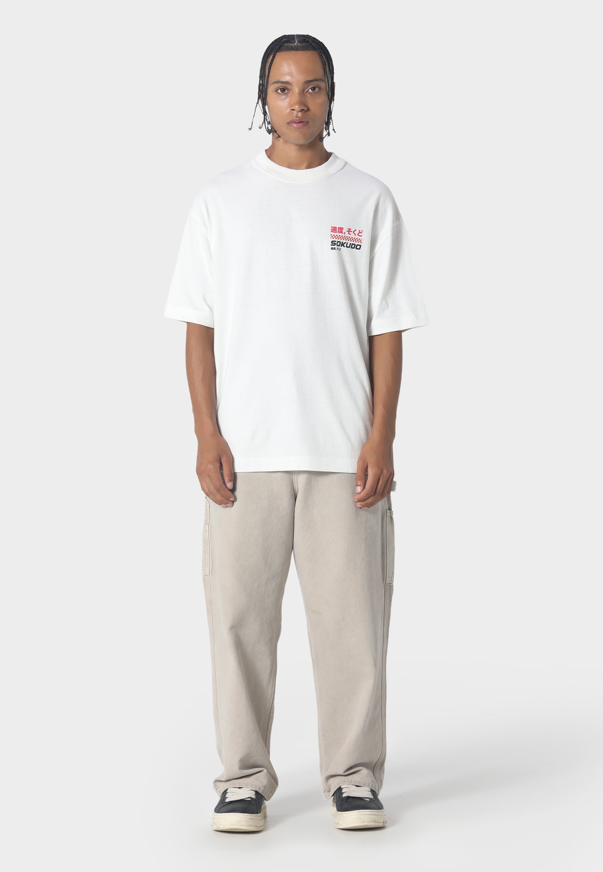 Griddo T-Shirt Washed White