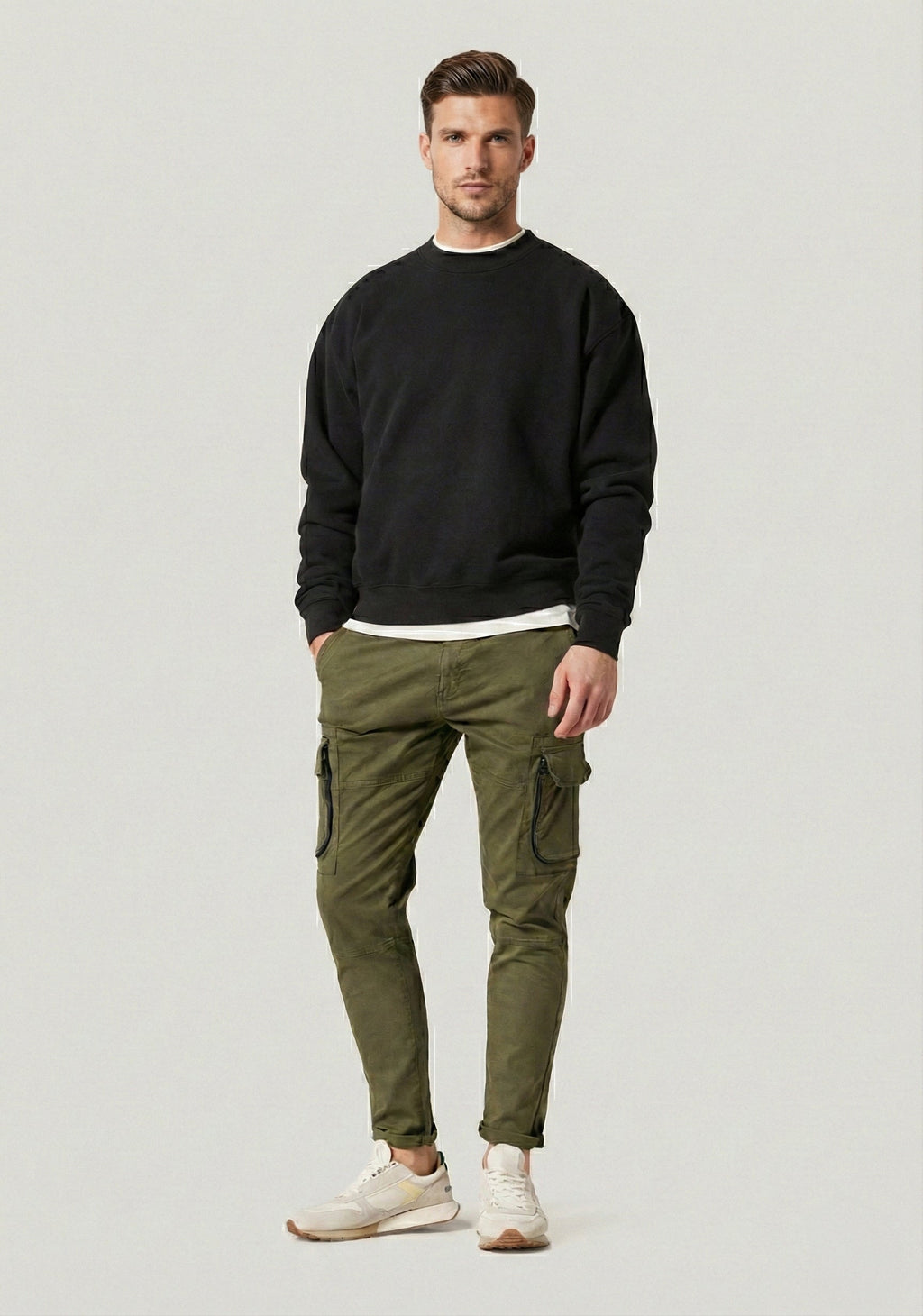 Bardell Black Oversized Sweatshirt