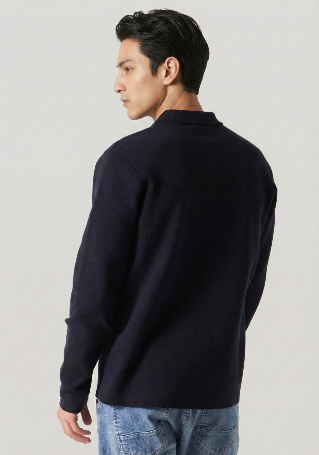 Carlisle Navy Knitted Cardigan