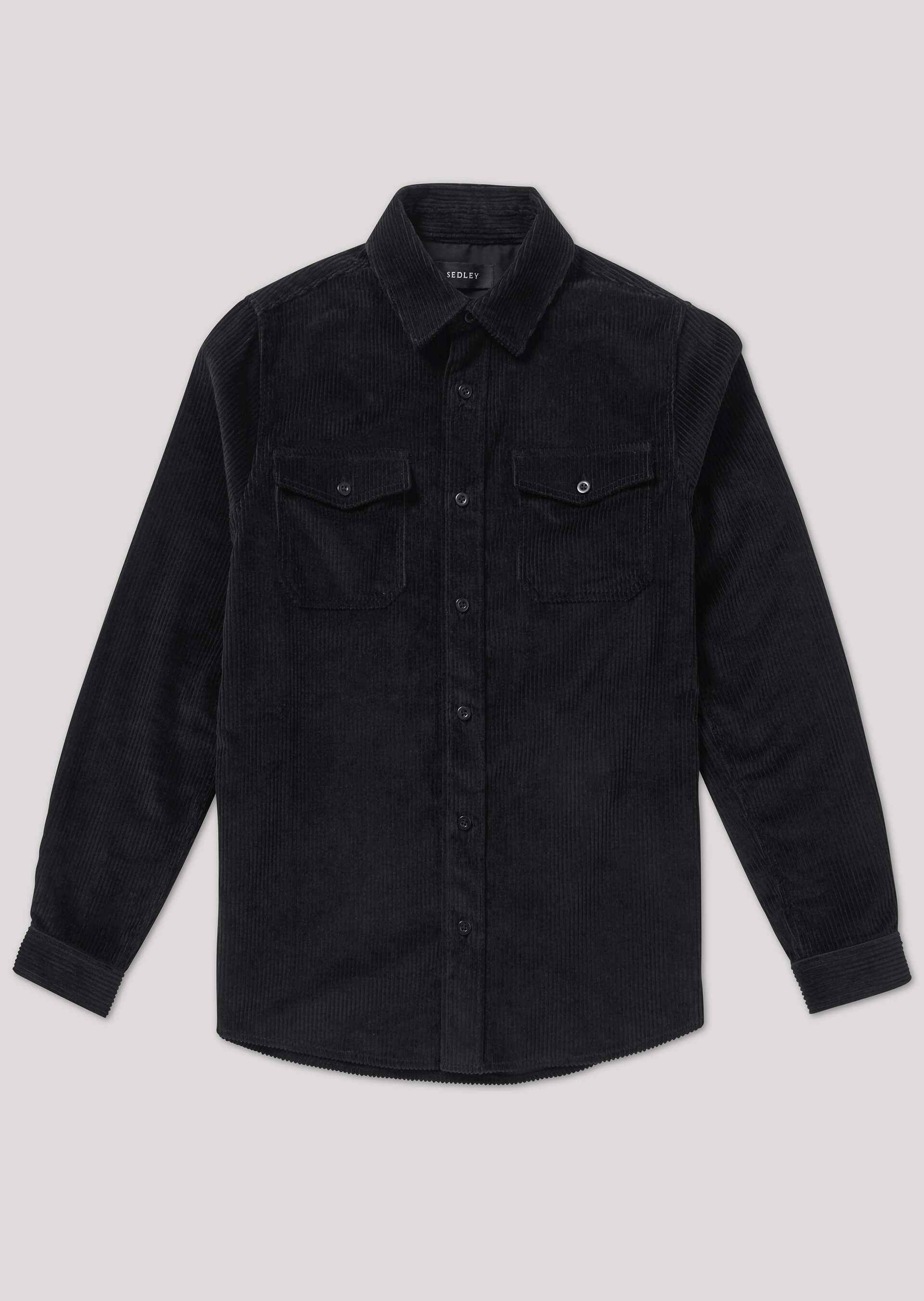 Hawke Black Corduroy Overshirt
