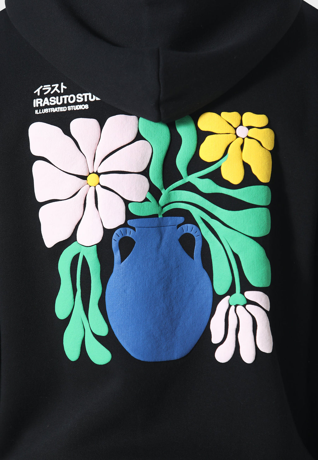 Hikari Bloom Black Hoodie