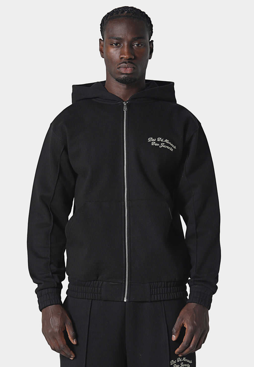 Horon Zip Hoodie Black
