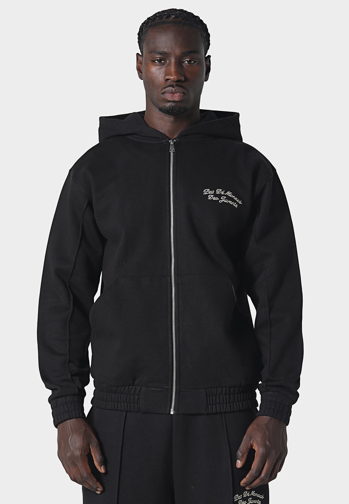 Horon Zip Hoodie Black