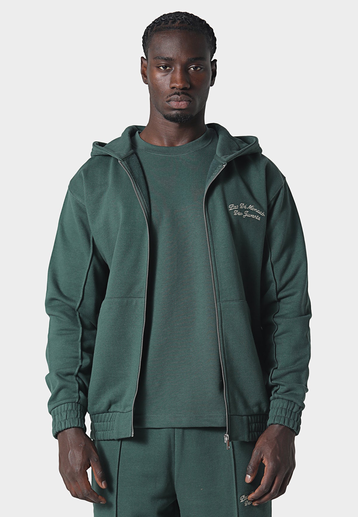 Horon Zip Hoodie Pedosa Green