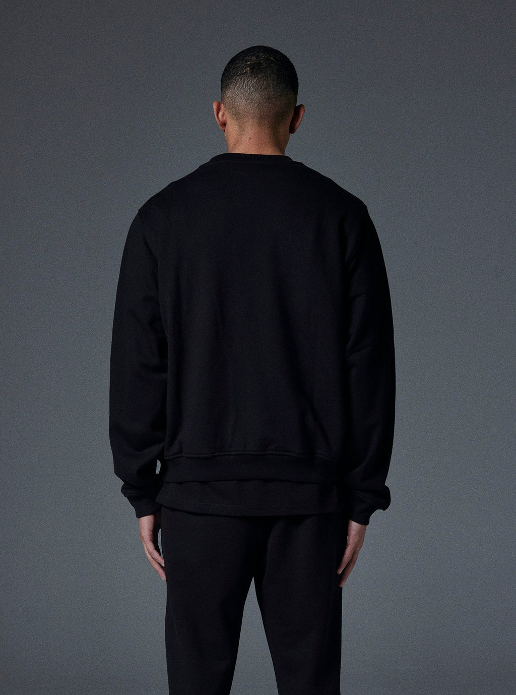 Planet Crewneck in Jet Black