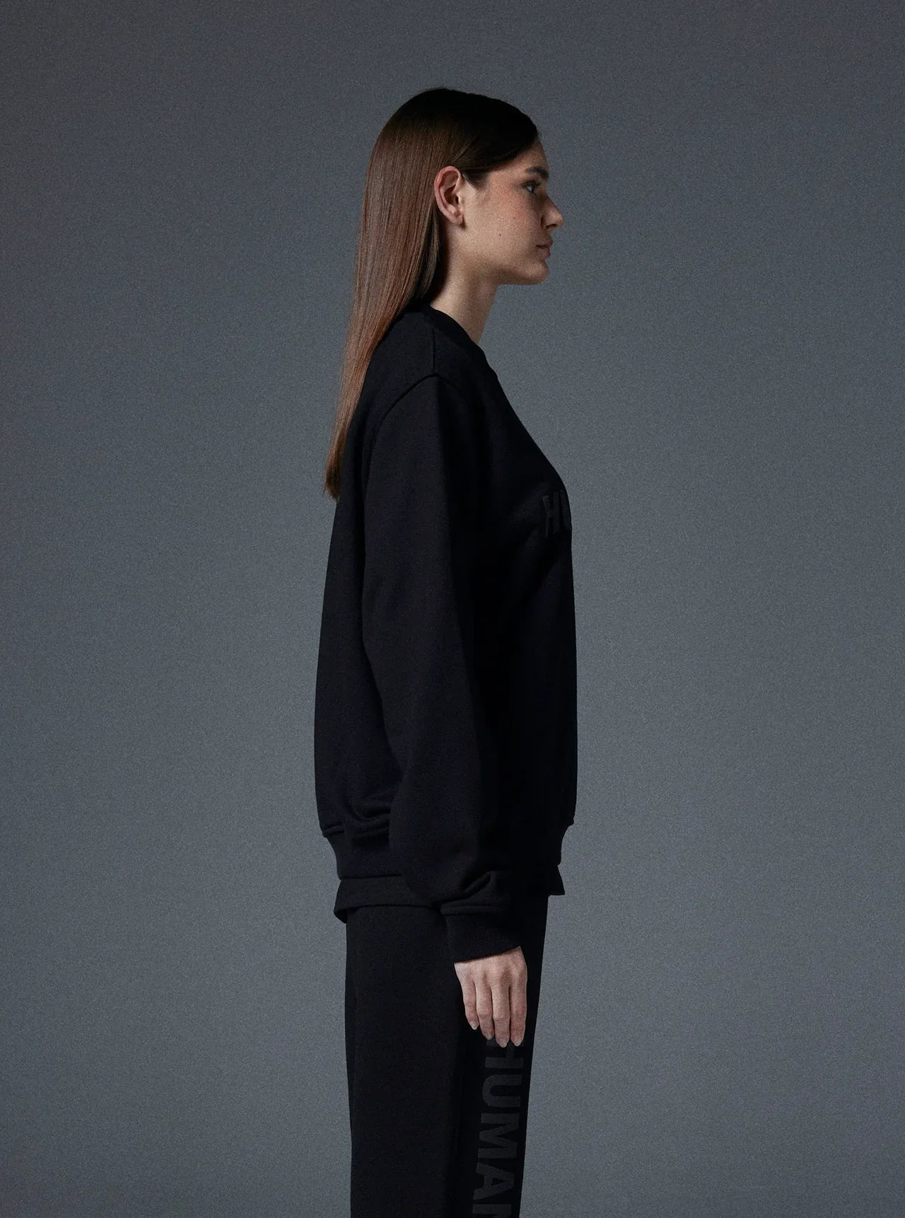 Planet Crewneck in Jet Black