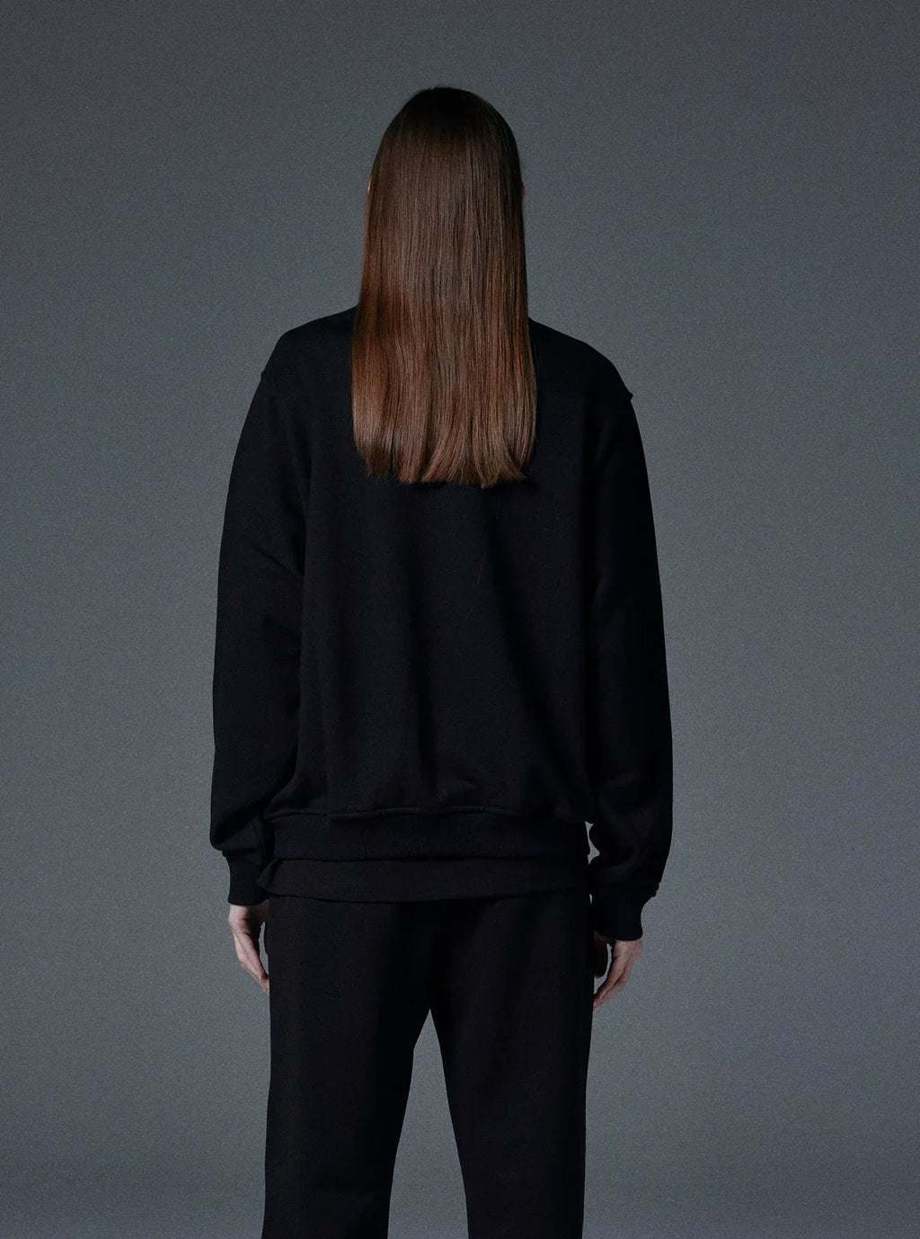 Planet Crewneck in Jet Black