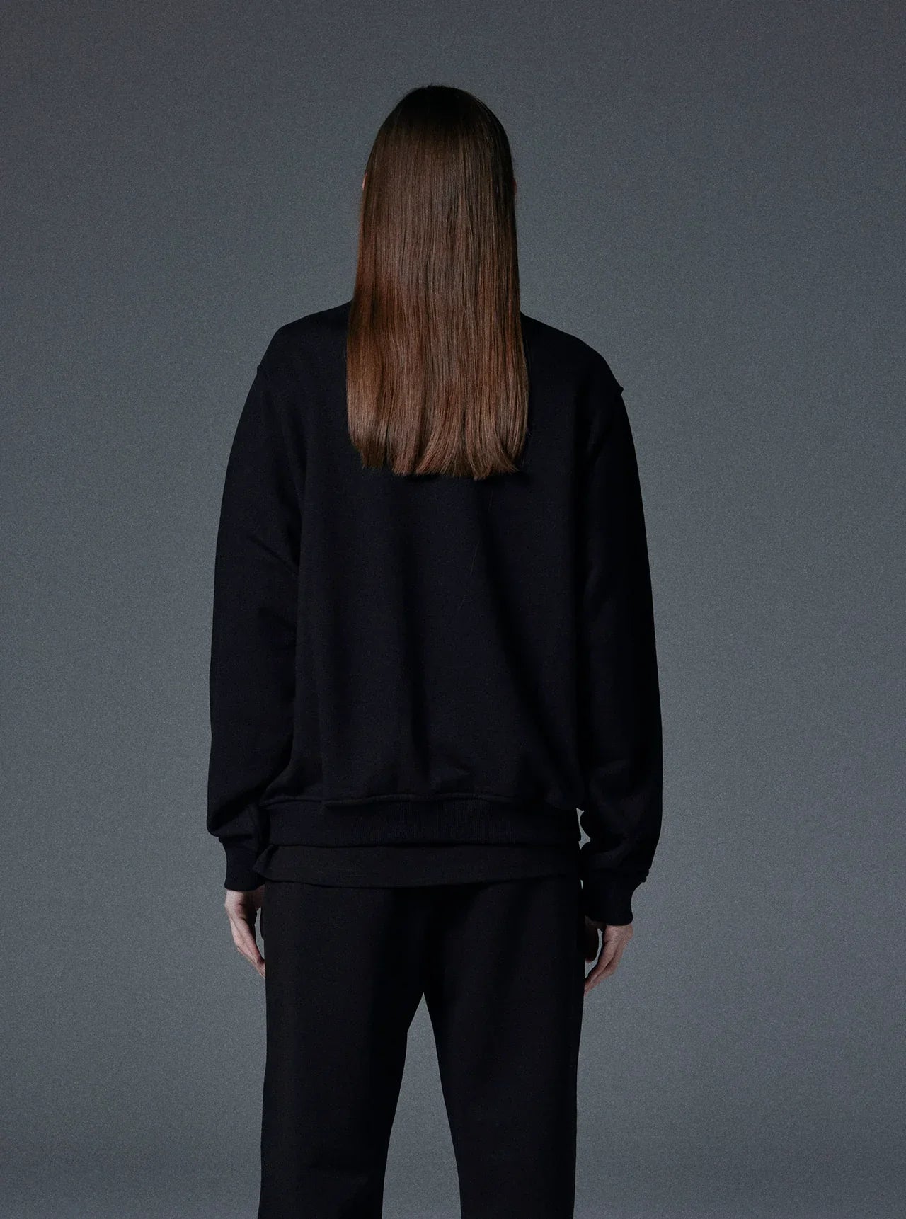 Planet Crewneck in Jet Black