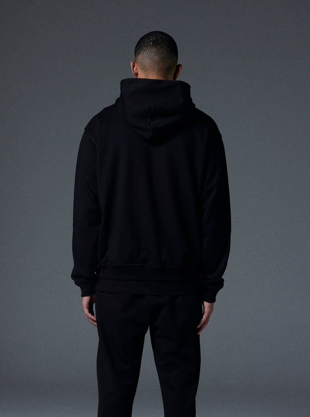 Human Hoodie in Jet Black