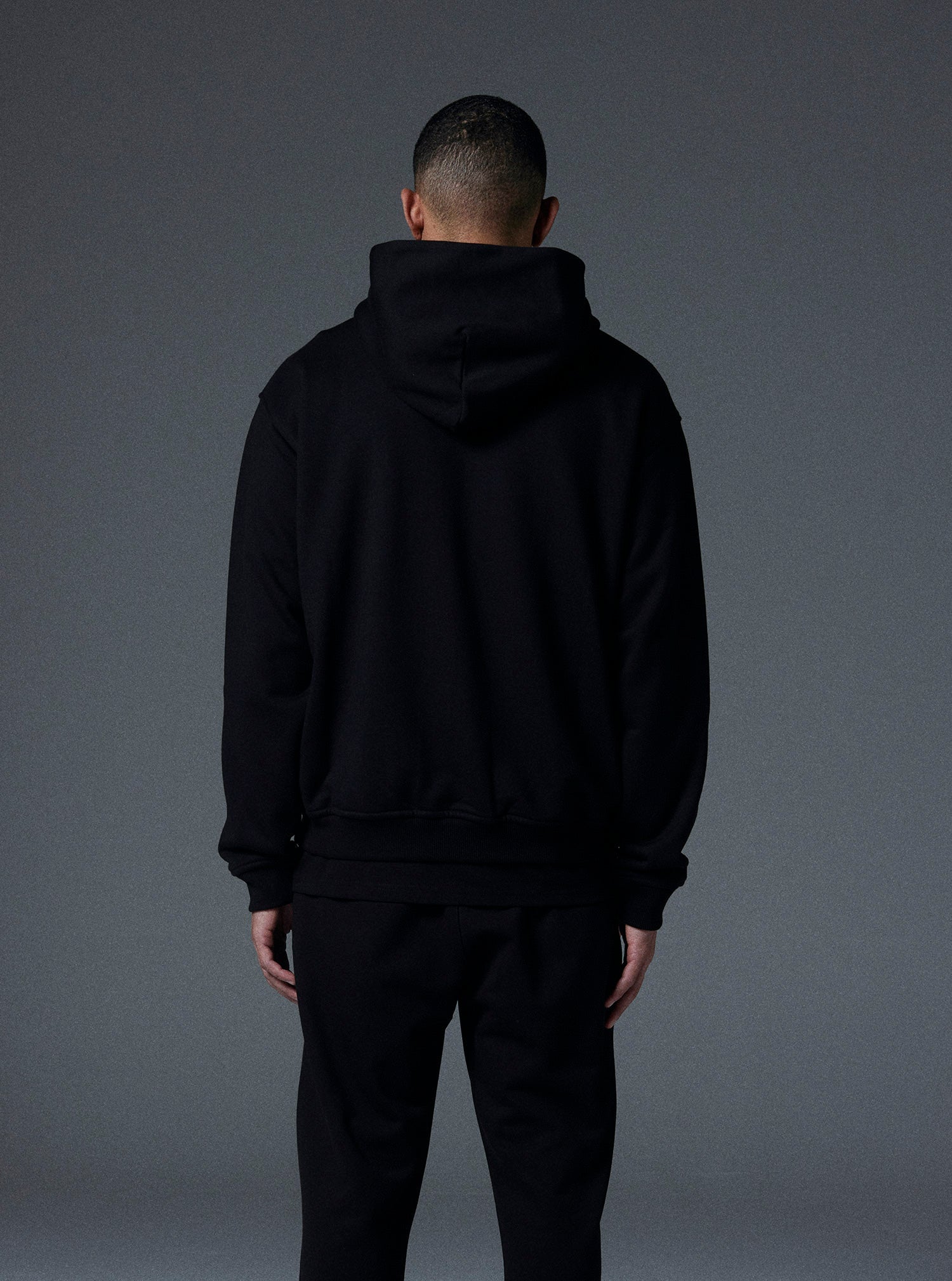 Human Hoodie in Jet Black