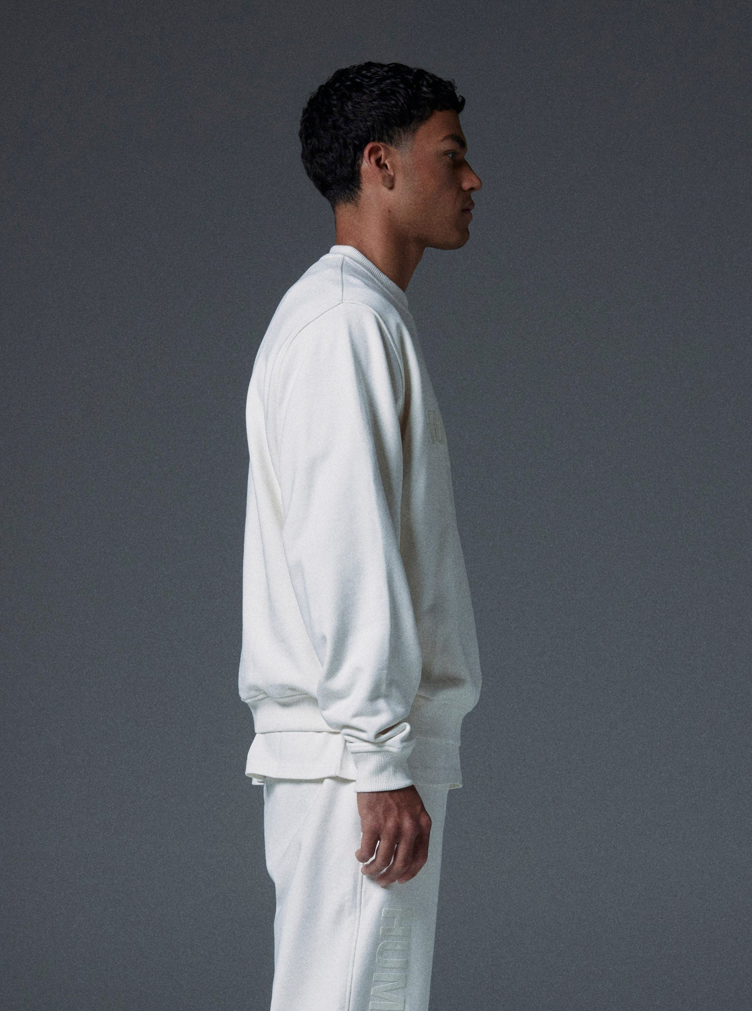 Planet Crewneck in Bone White