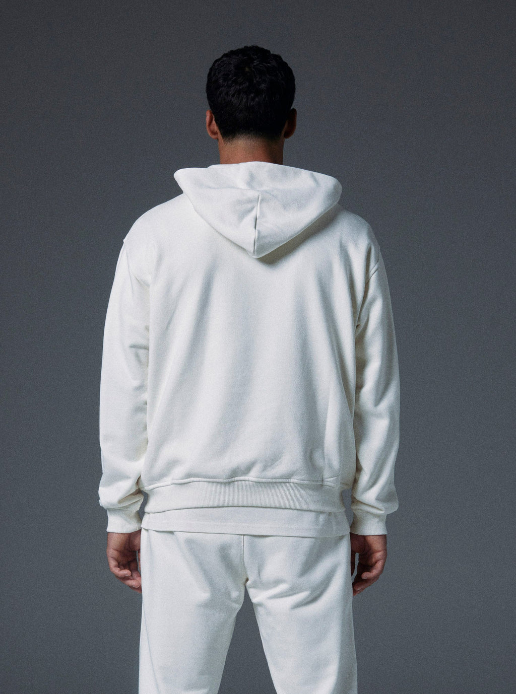 Human Hoodie in Bone White