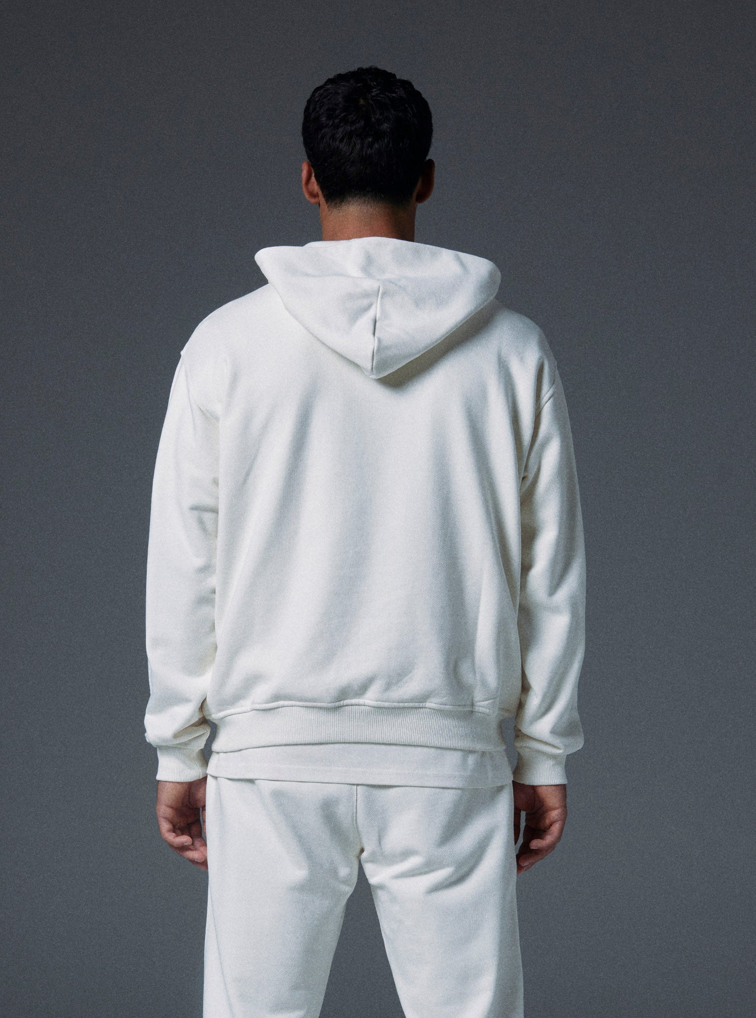 Human Hoodie in Bone White