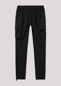 Jasper Nylon Black Cargo Pant