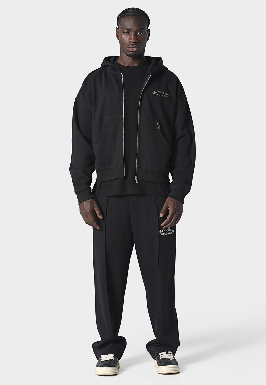 La Criniere Zip Hoodie Black