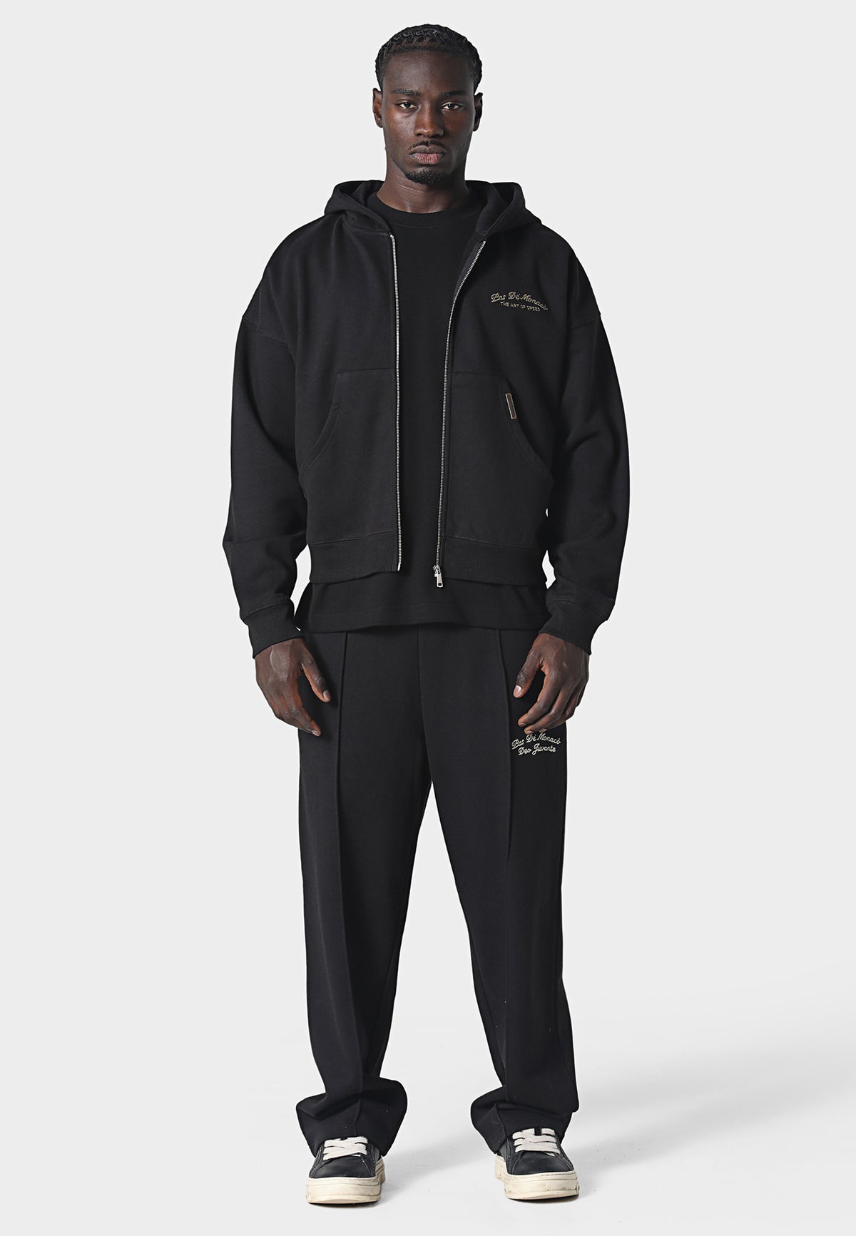 La Criniere Zip Hoodie Black