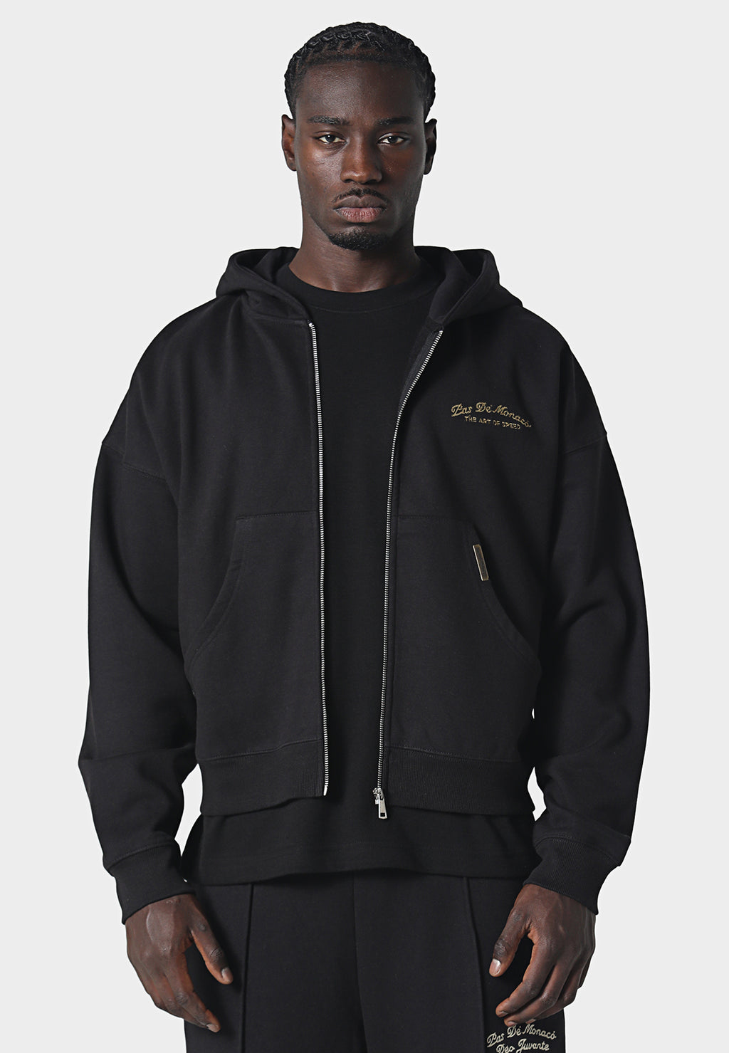 La Criniere Zip Hoodie Black
