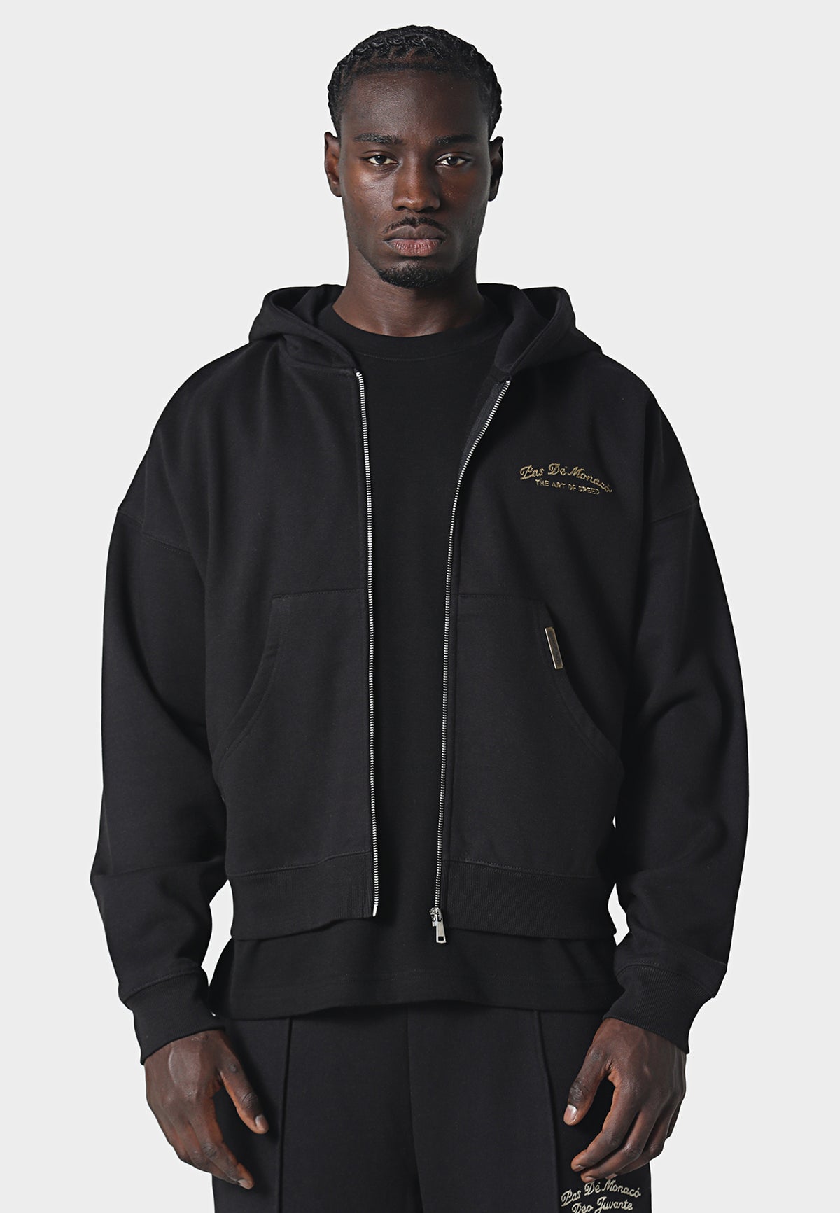 La Criniere Zip Hoodie Black