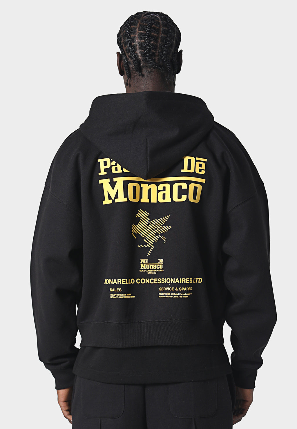 La Criniere Zip Hoodie Black