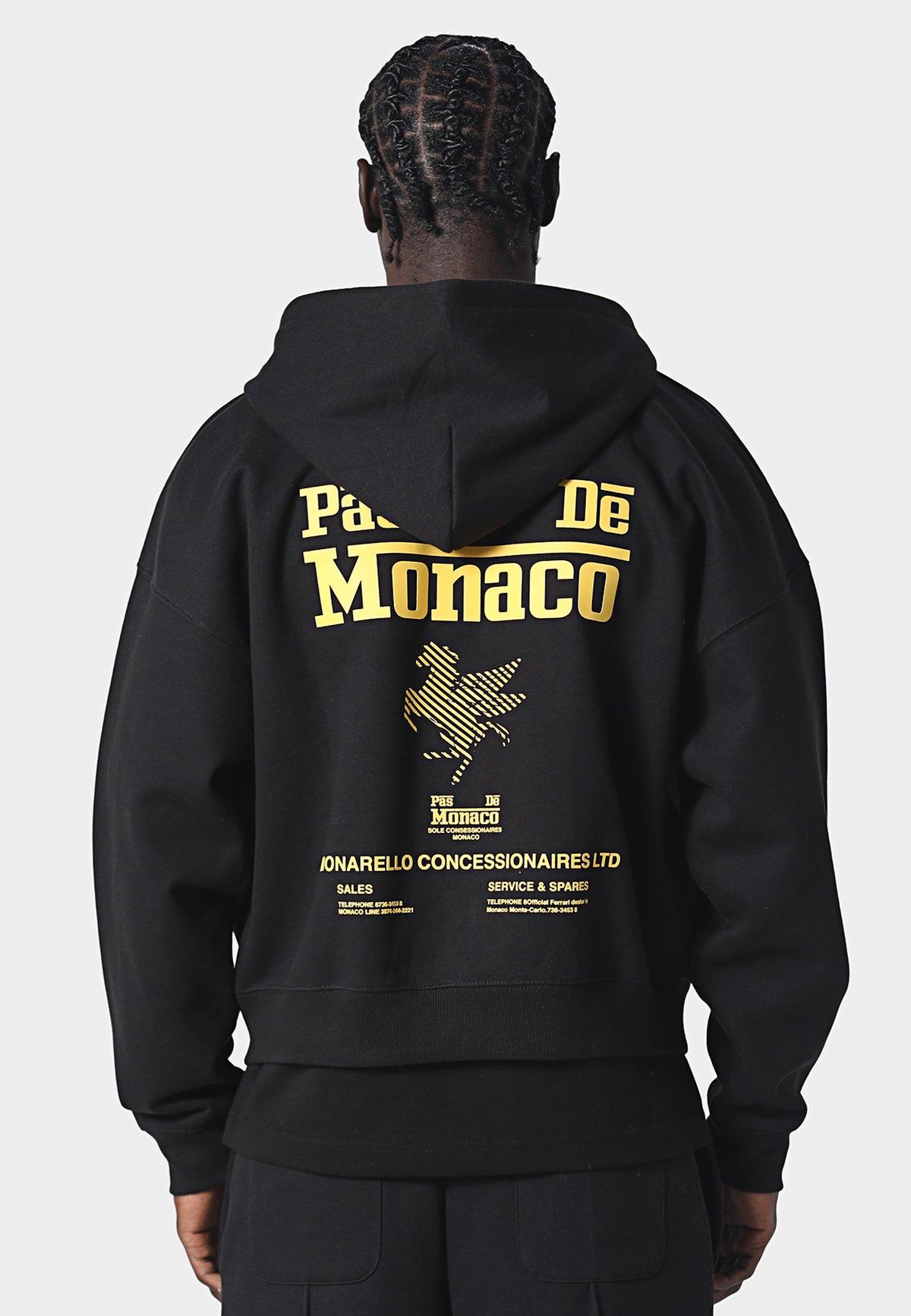 La Criniere Zip Hoodie Black