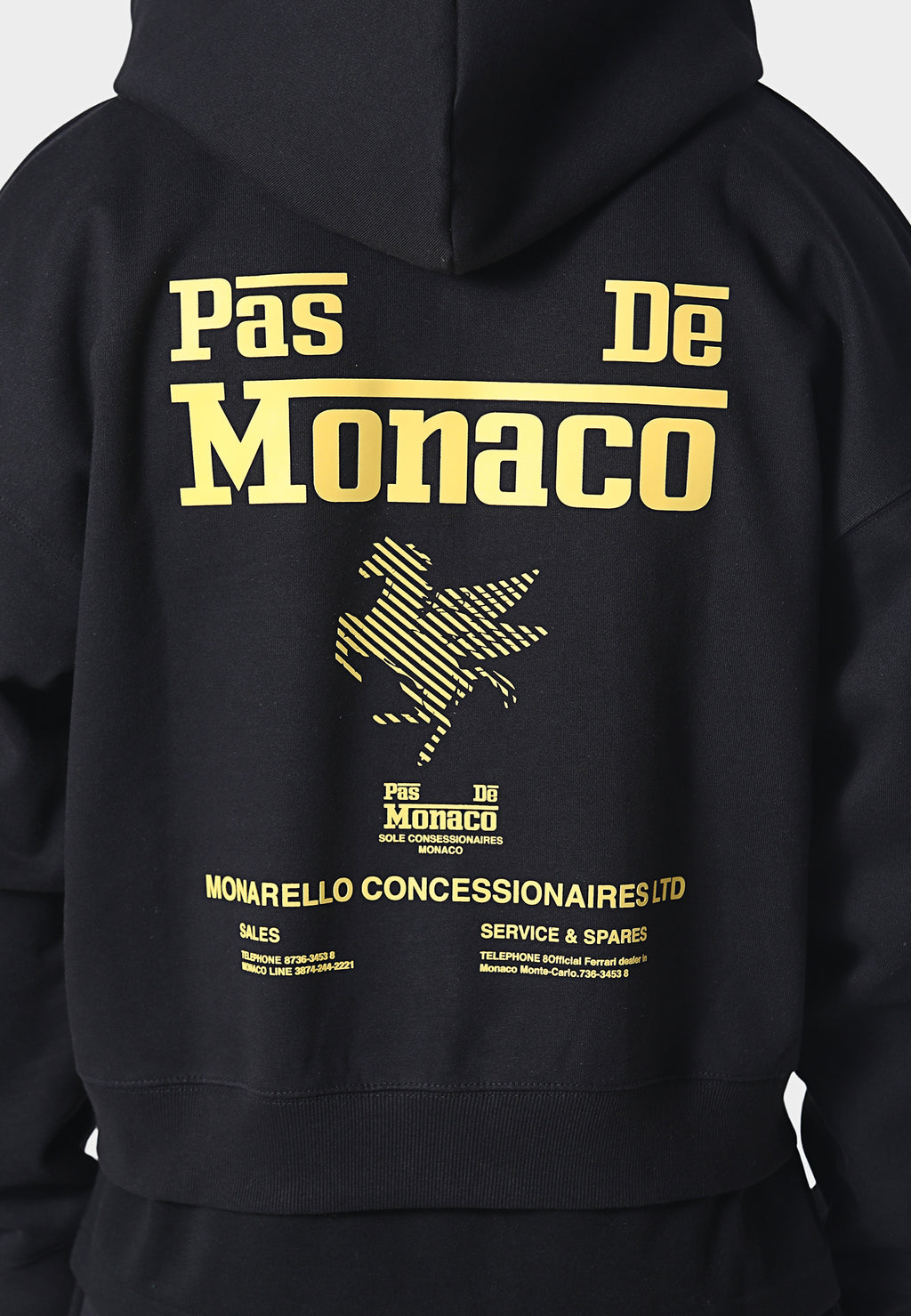 La Criniere Zip Hoodie Black
