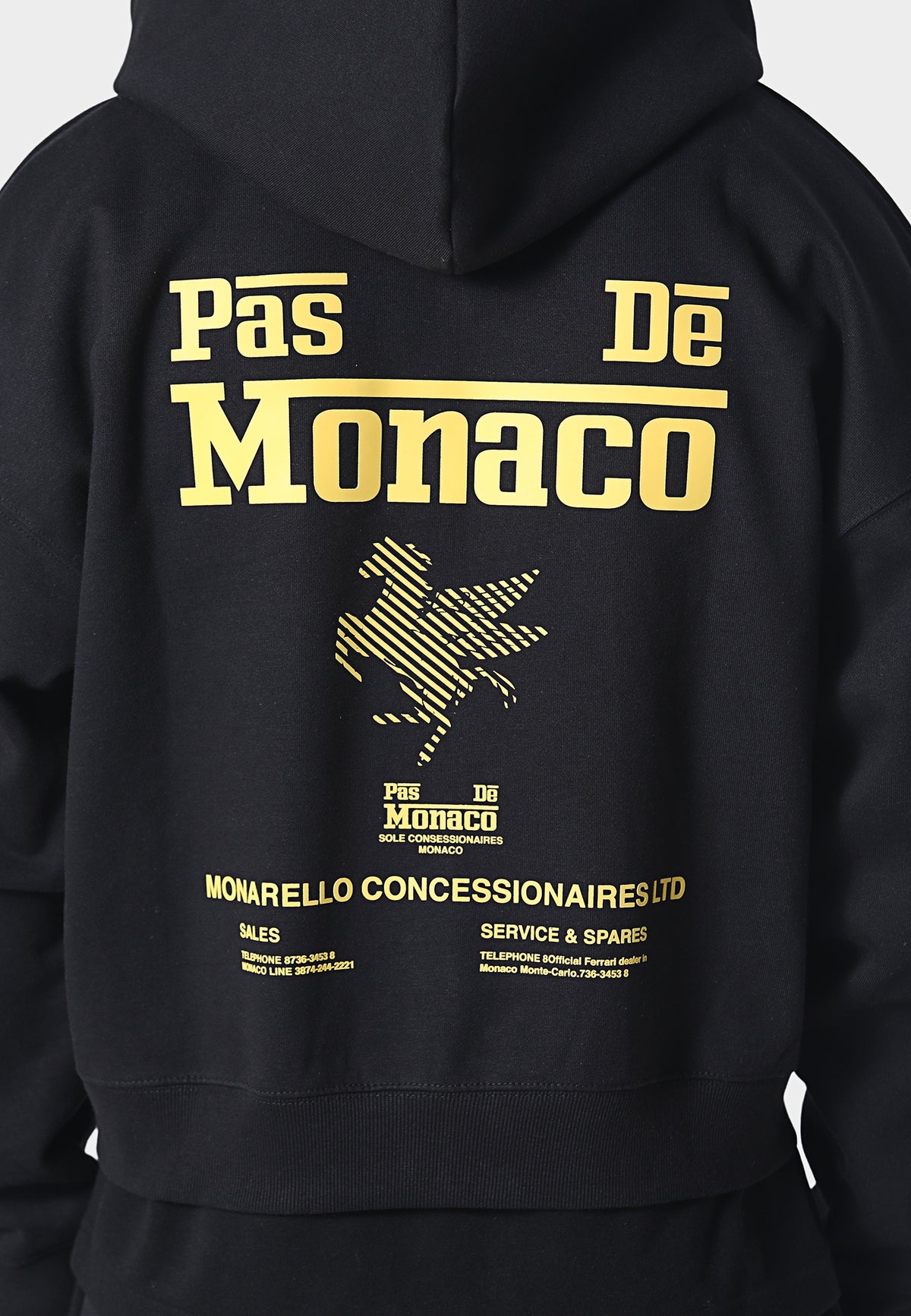 La Criniere Zip Hoodie Black