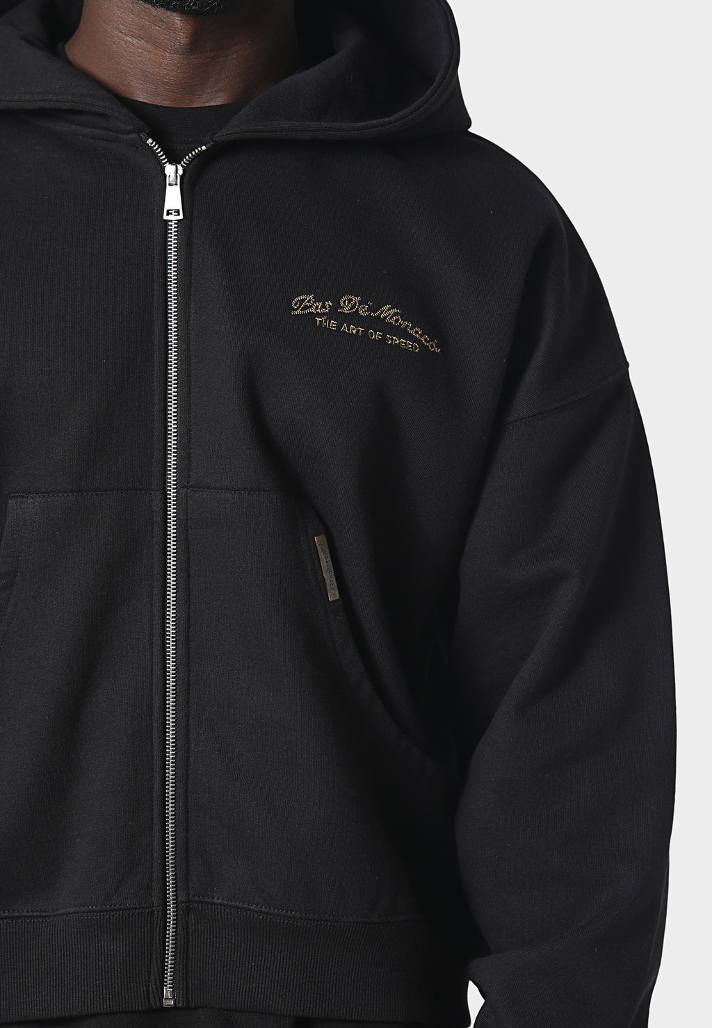 La Criniere Zip Hoodie Black