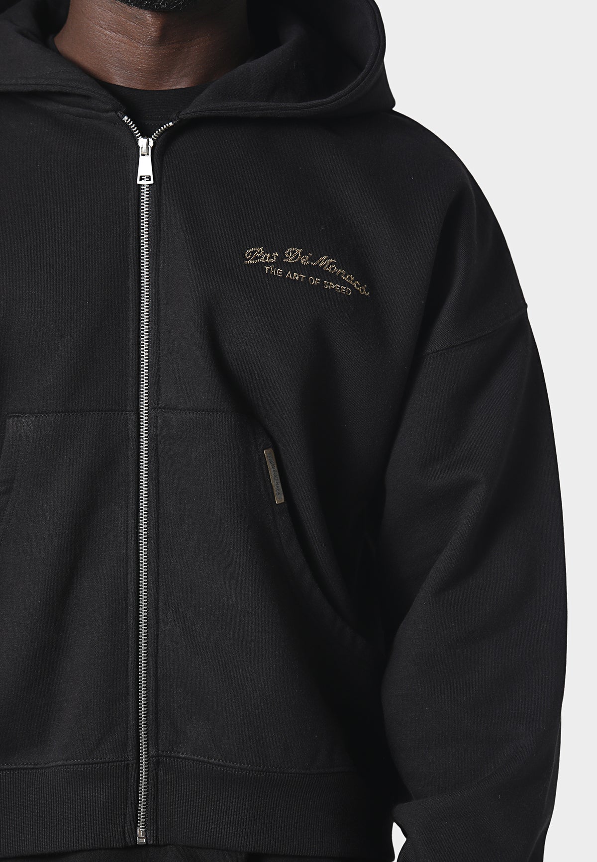 La Criniere Zip Hoodie Black