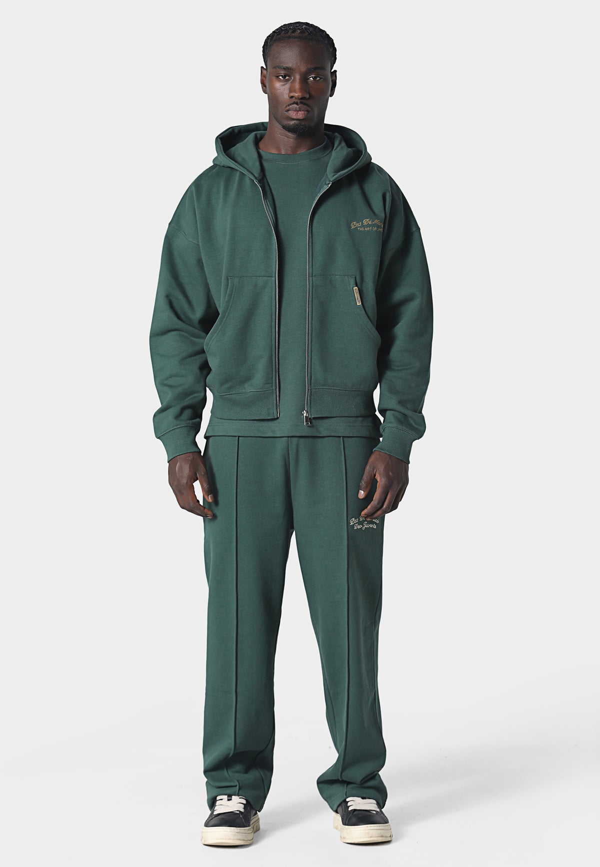 La Criniere Zip Hoodie Pedosa Green