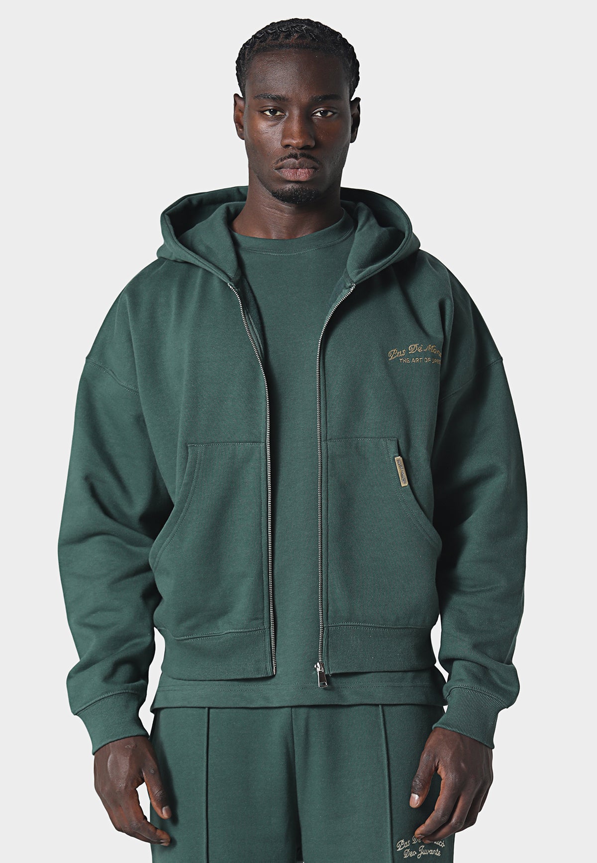 La Criniere Zip Hoodie Pedosa Green