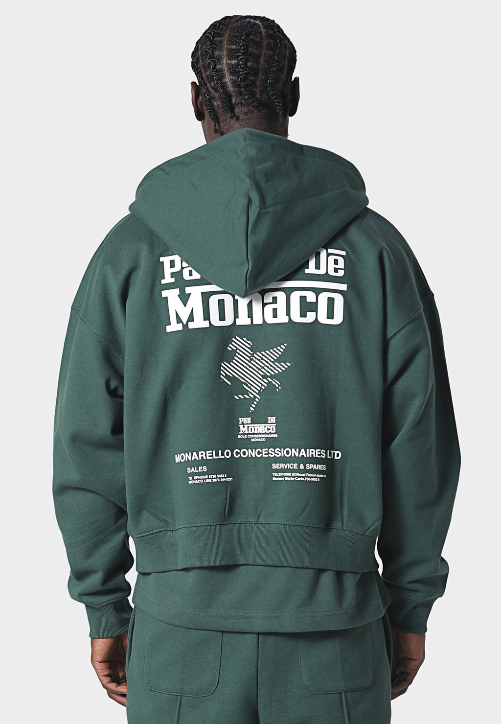 La Criniere Zip Hoodie Pedosa Green