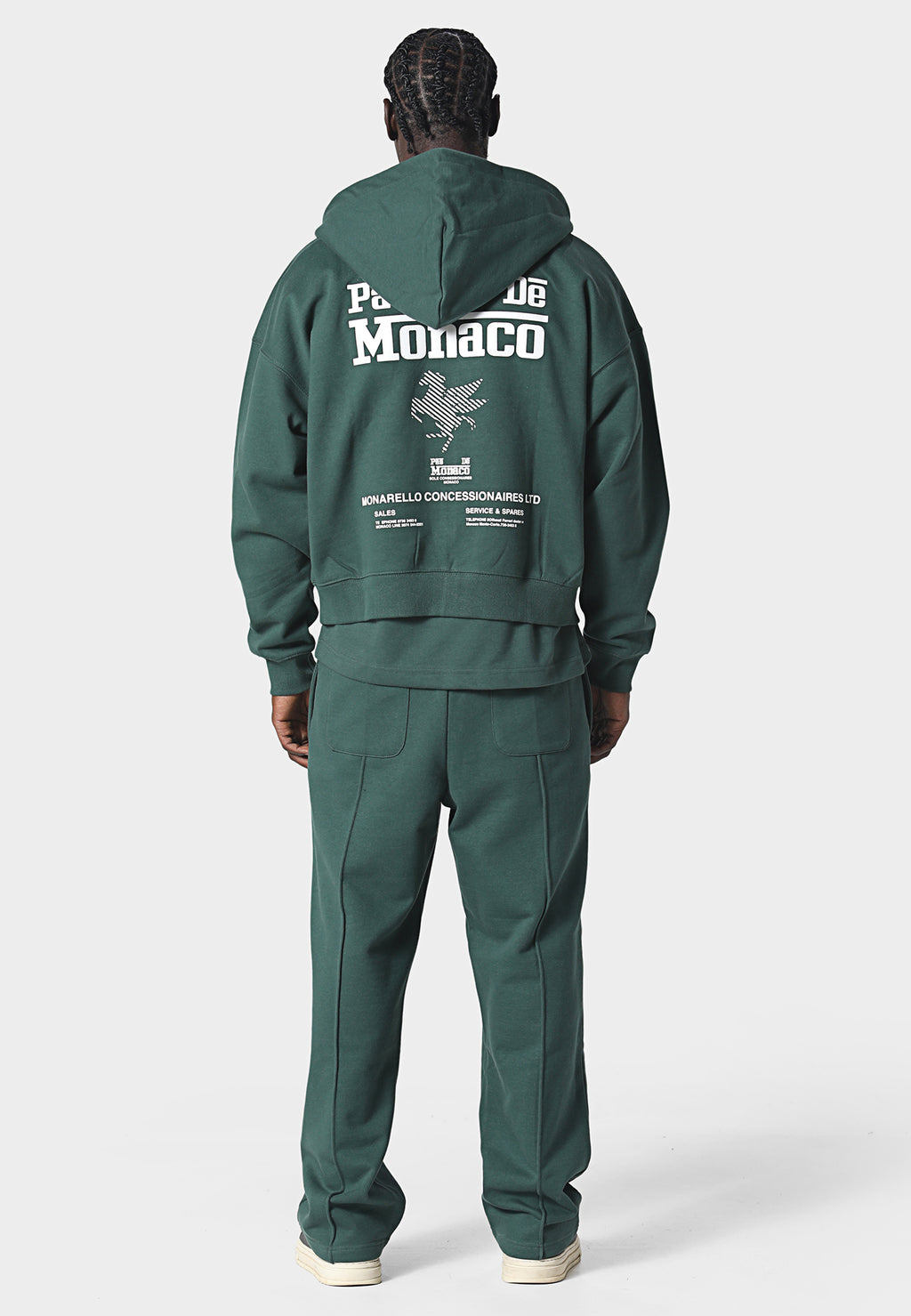 La Criniere Zip Hoodie Pedosa Green