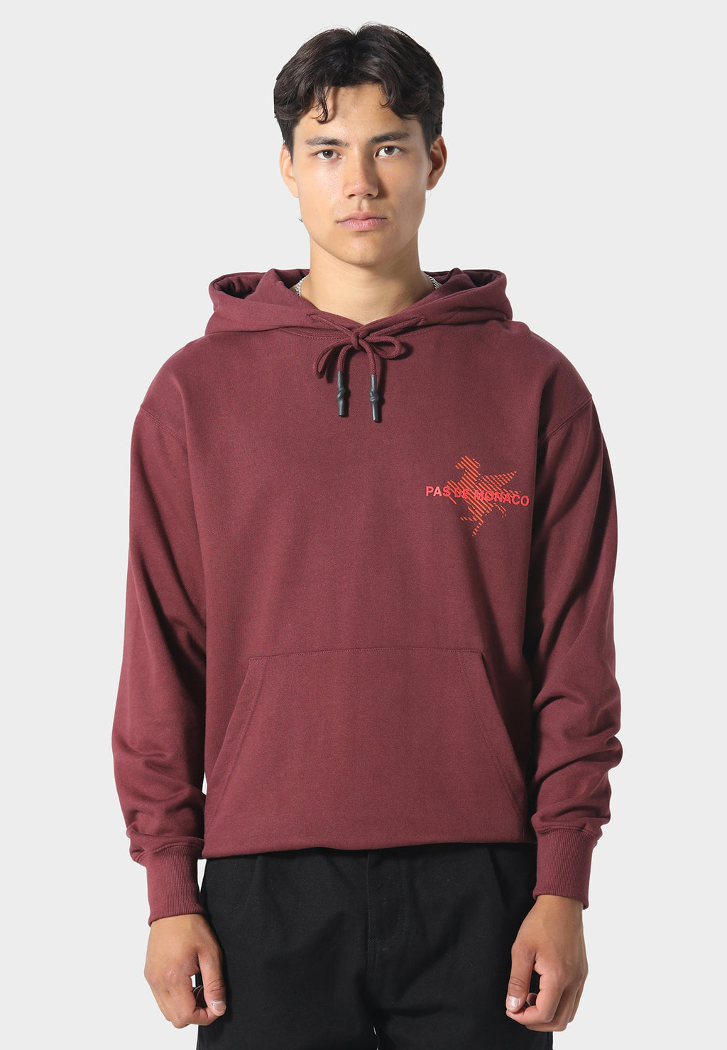 La Pegaus Chevron Deep Maroon Hoodie