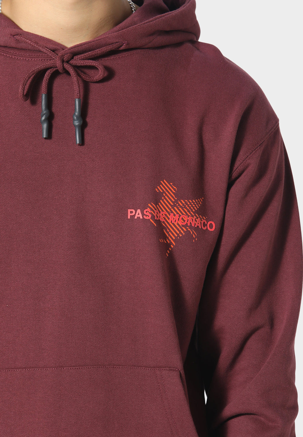 La Pegaus Chevron Deep Maroon Hoodie