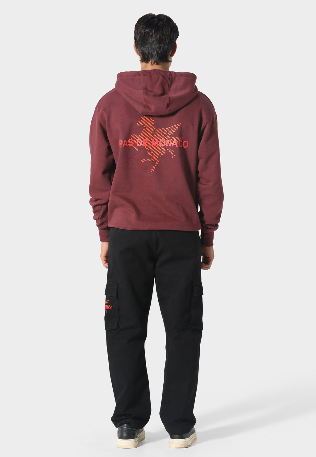 La Pegaus Chevron Deep Maroon Hoodie