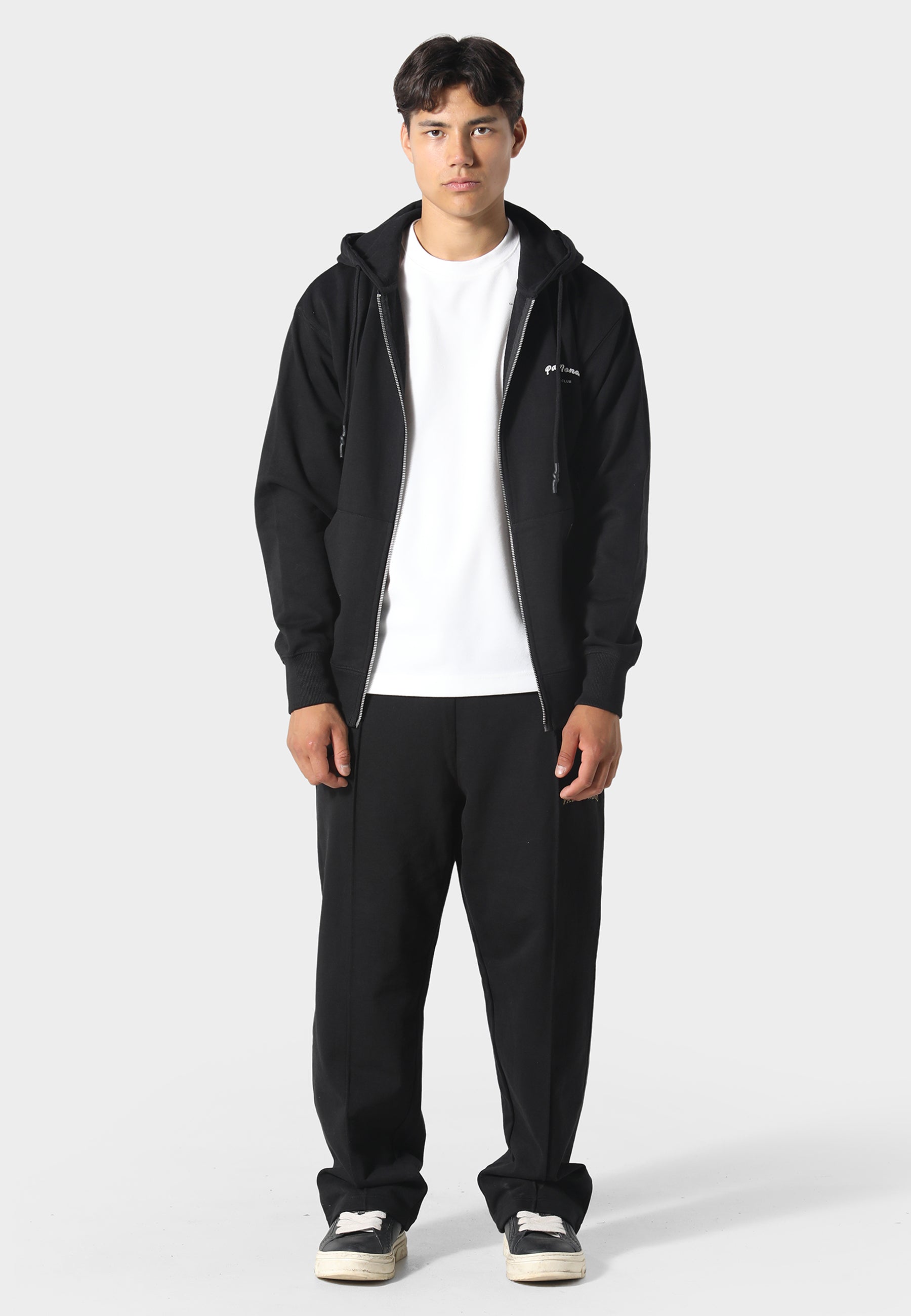 Noir Carrera Black Zip Hoodie