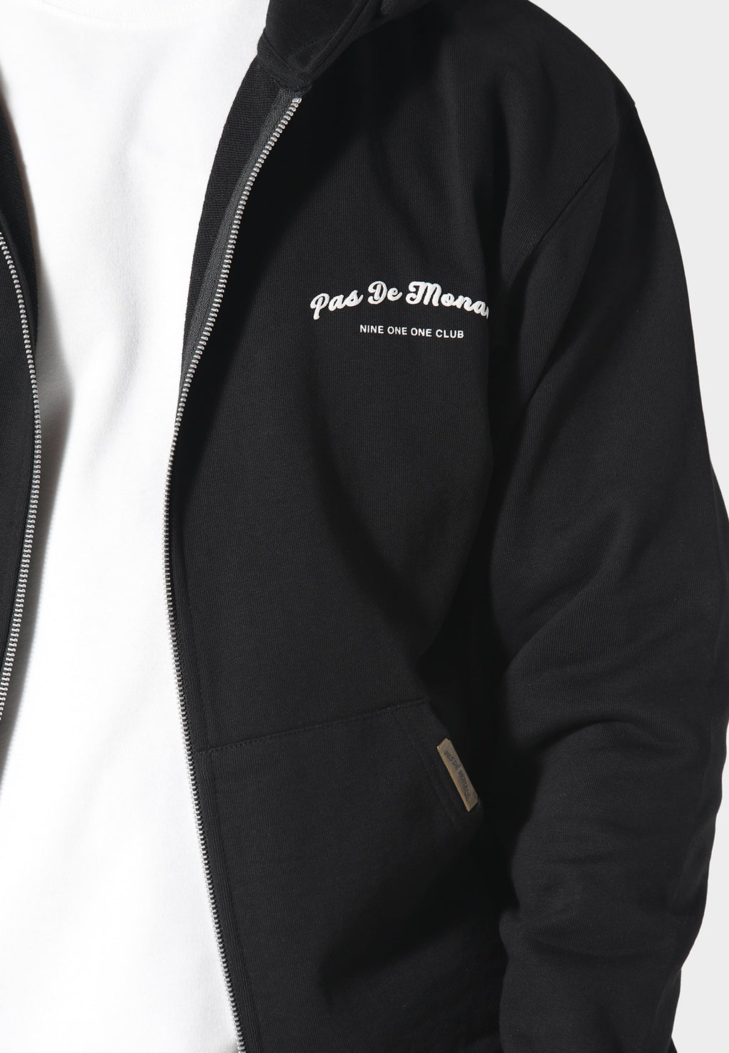 Noir Carrera Black Zip Hoodie
