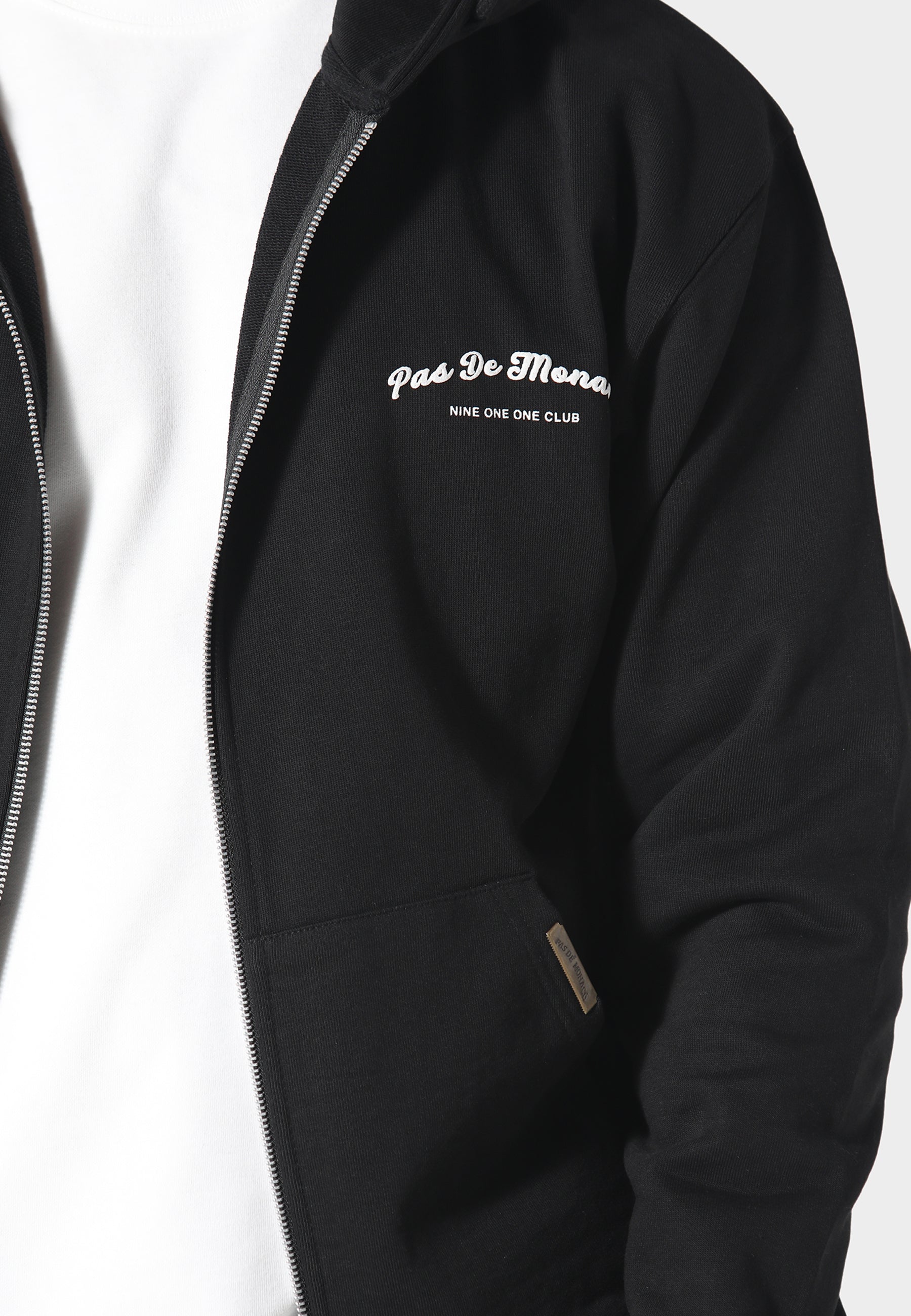 Noir Carrera Black Zip Hoodie