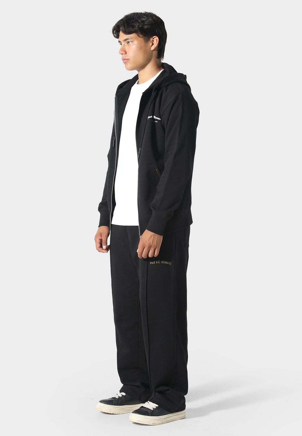Noir Carrera Black Zip Hoodie
