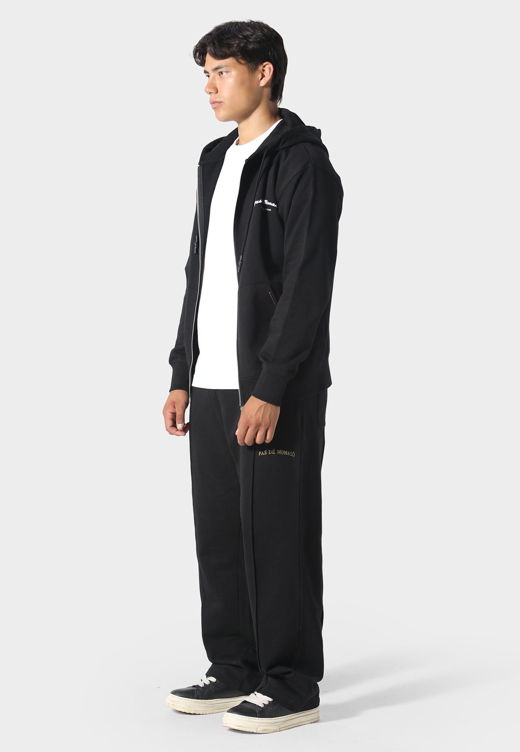 Noir Carrera Black Zip Hoodie