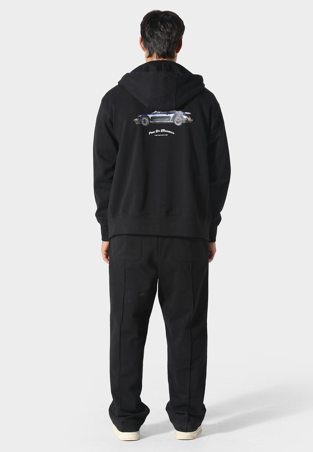Noir Carrera Black Zip Hoodie