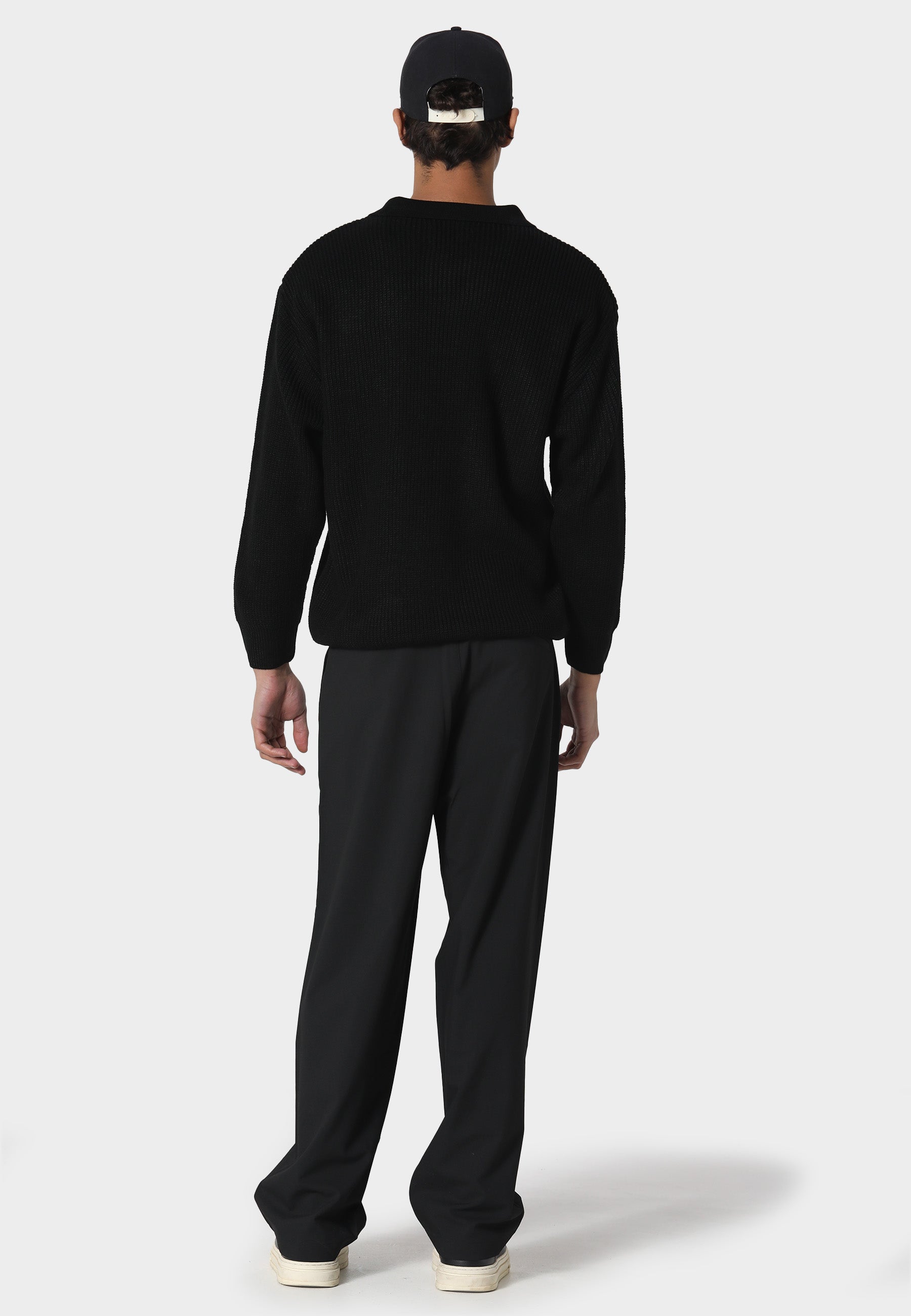 Knitted Black Overshirt