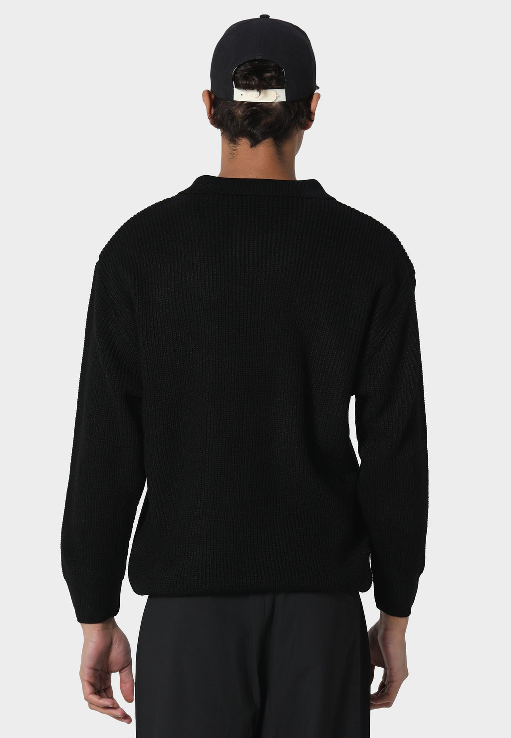Knitted Black Overshirt