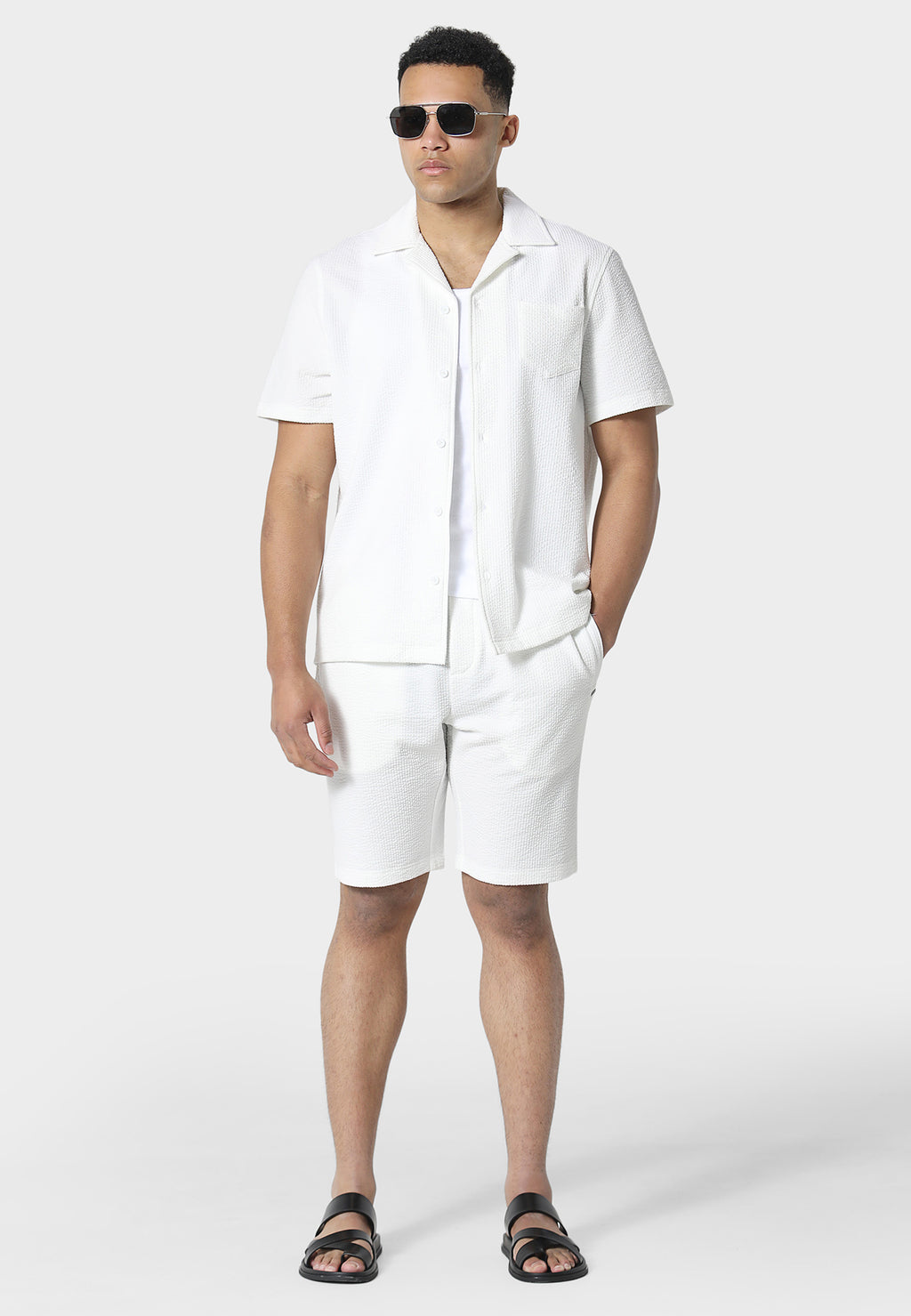 Picton White Jog Shorts