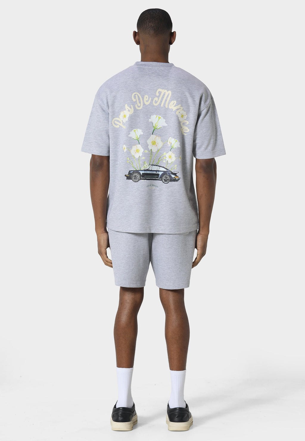 Pink Reverie Marl Grey T-Shirt