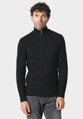 Portie Black Knitwear