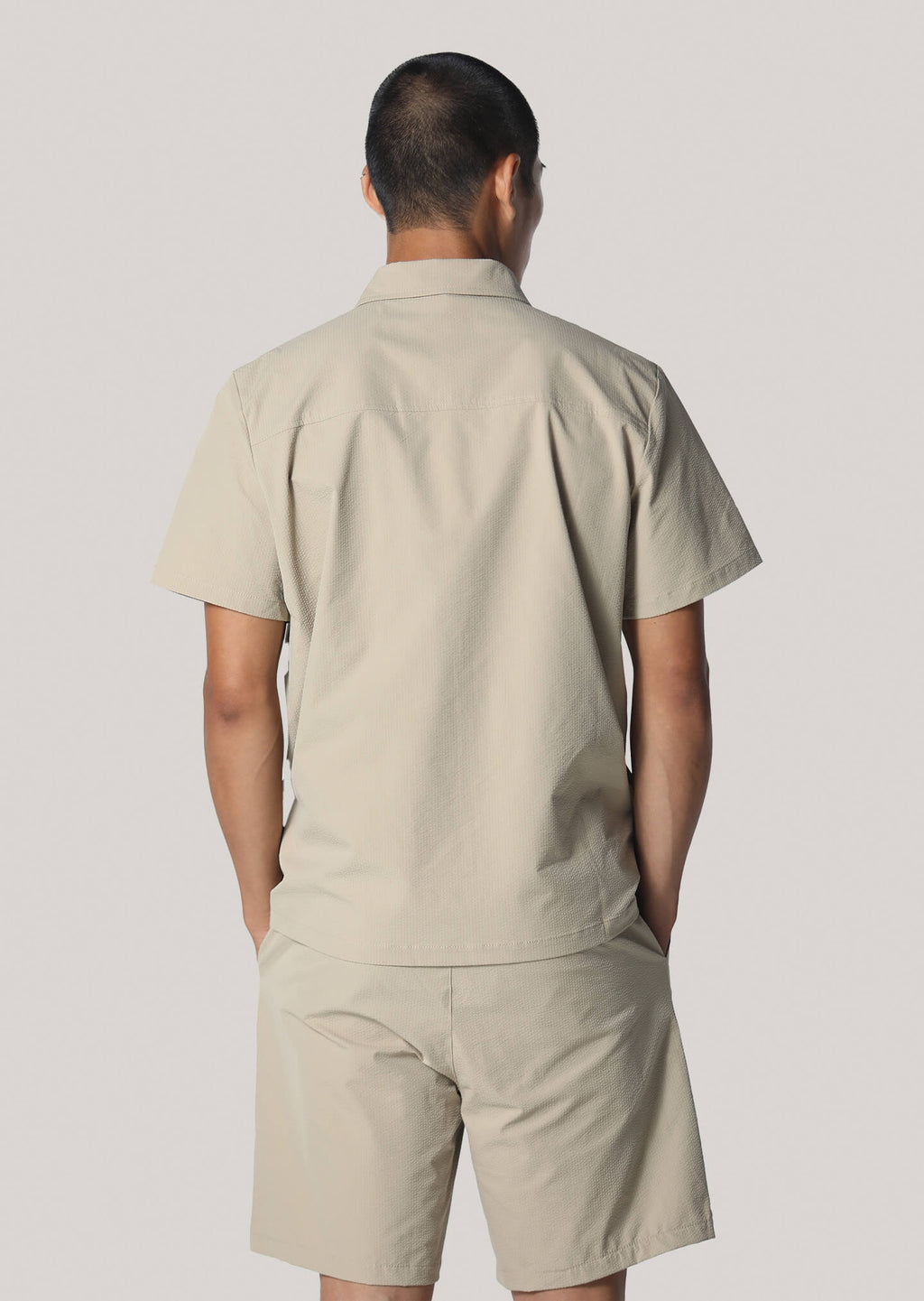 Redbrick Beige Seersucker Shirt