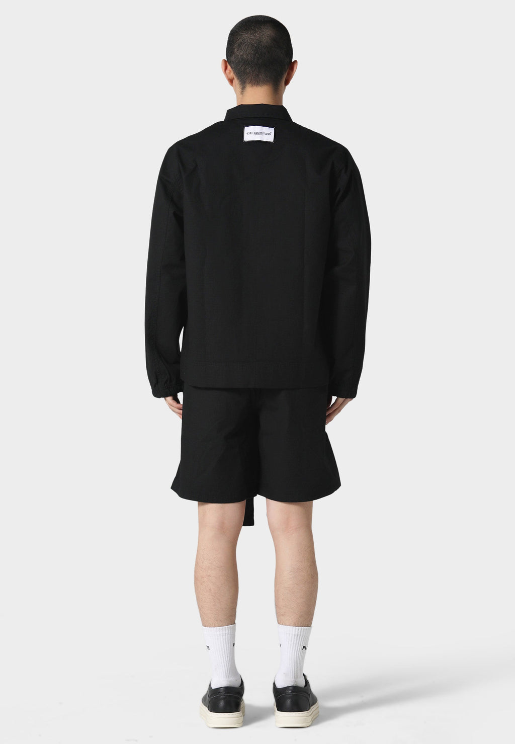 Rip Stop Black Cargo Shorts