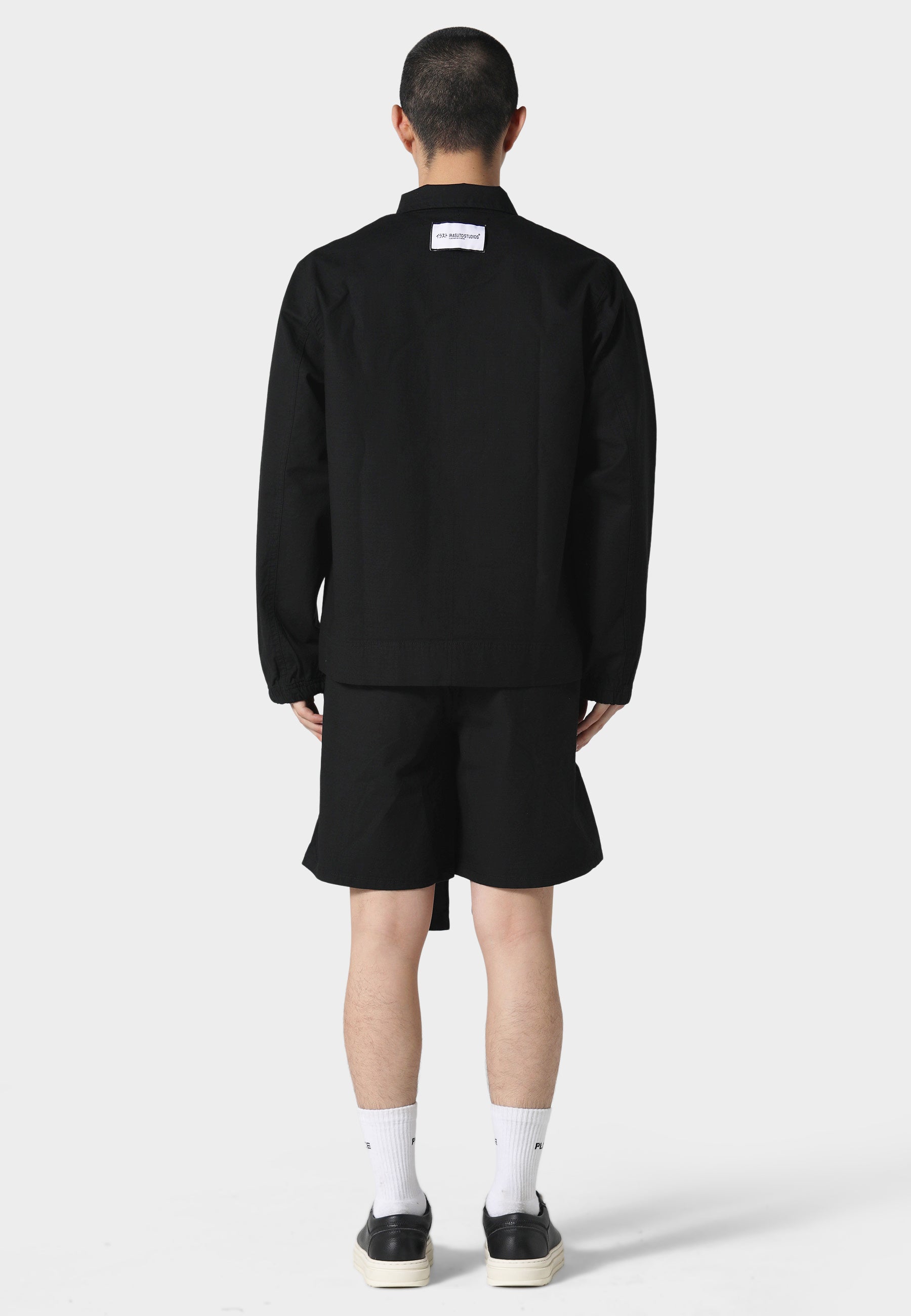 Rip Stop Black Cargo Shorts