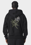 Roseraie Zip Hoodie Black